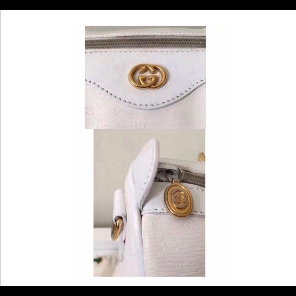 SOLD! Authentic Vtg GUCCI Micro GG Boston Tote Bag - Picture 8 of 8